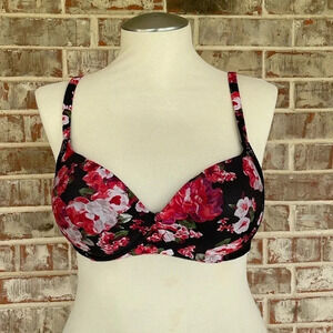 Secret Treasures Black Red Floral